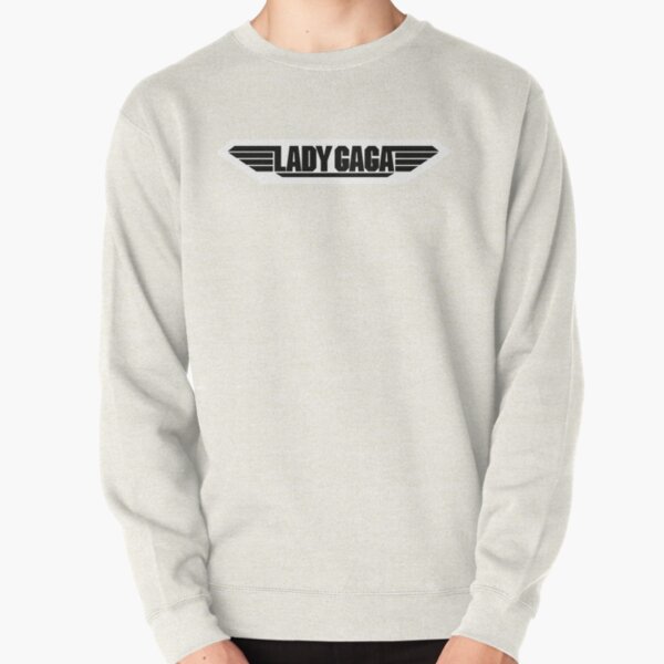 Lady Gaga - Hold My Hand Logo (Black on White) Pullover Sweatshirt RB2407 product Offical lady gaga Merch
