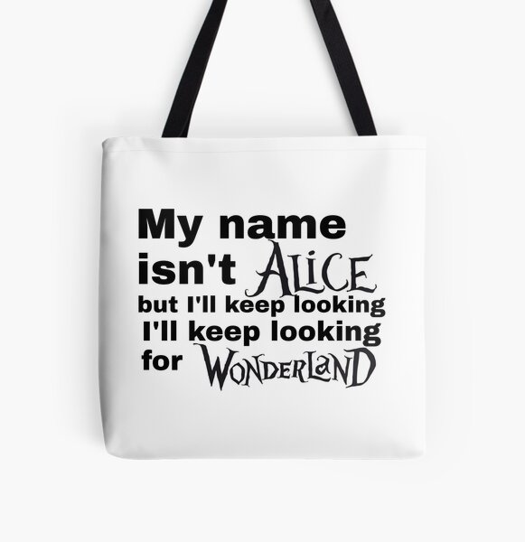 My name isn't Alice lady gaga All Over Print Tote Bag RB2407 product Offical lady gaga Merch
