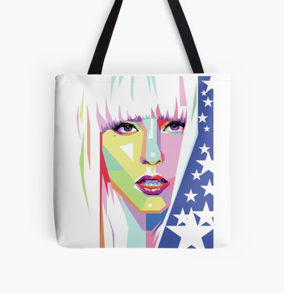 lady gaga logo All Over Print Tote Bag RB2407 product Offical lady gaga Merch