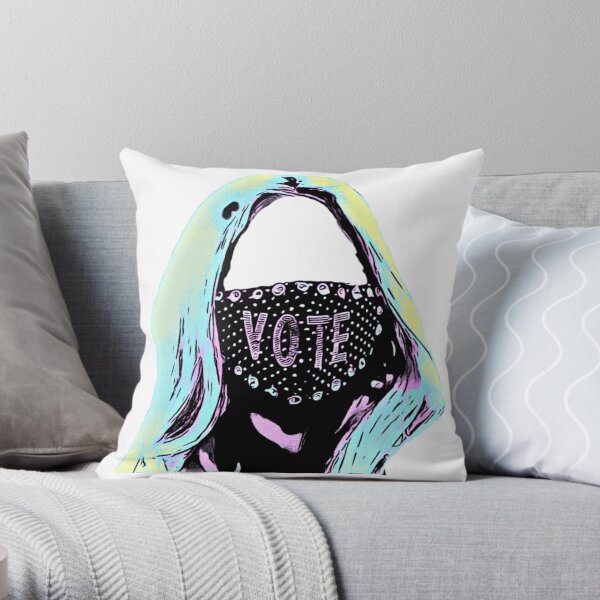 Lady Gaga Vote Throw Pillow RB2407 product Offical lady gaga Merch