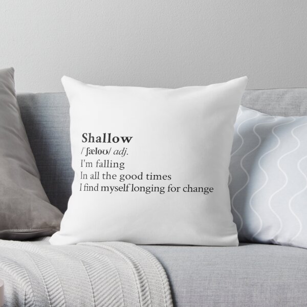 Shallow by Lady Gaga Throw Pillow RB2407 product Offical lady gaga Merch