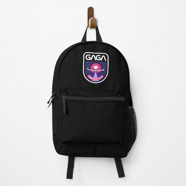 Lady Gaga Chromatica Mission (White on Black) Backpack RB2407 product Offical lady gaga Merch