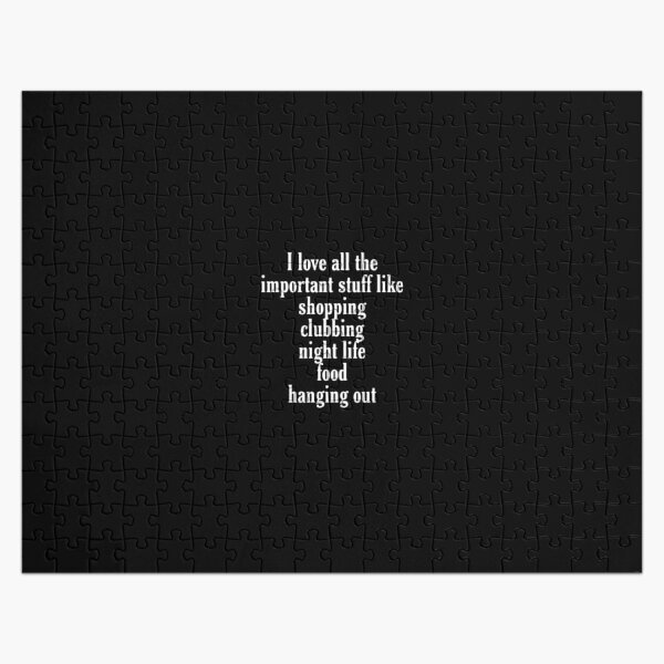 Lady Gaga shopping, clubbing, food, hanging out quote Jigsaw Puzzle RB2407 product Offical lady gaga Merch