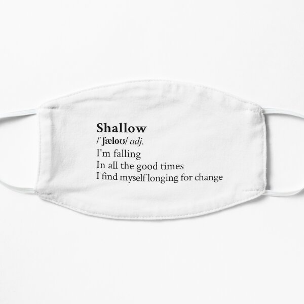 Shallow by Lady Gaga Flat Mask RB2407 product Offical lady gaga Merch